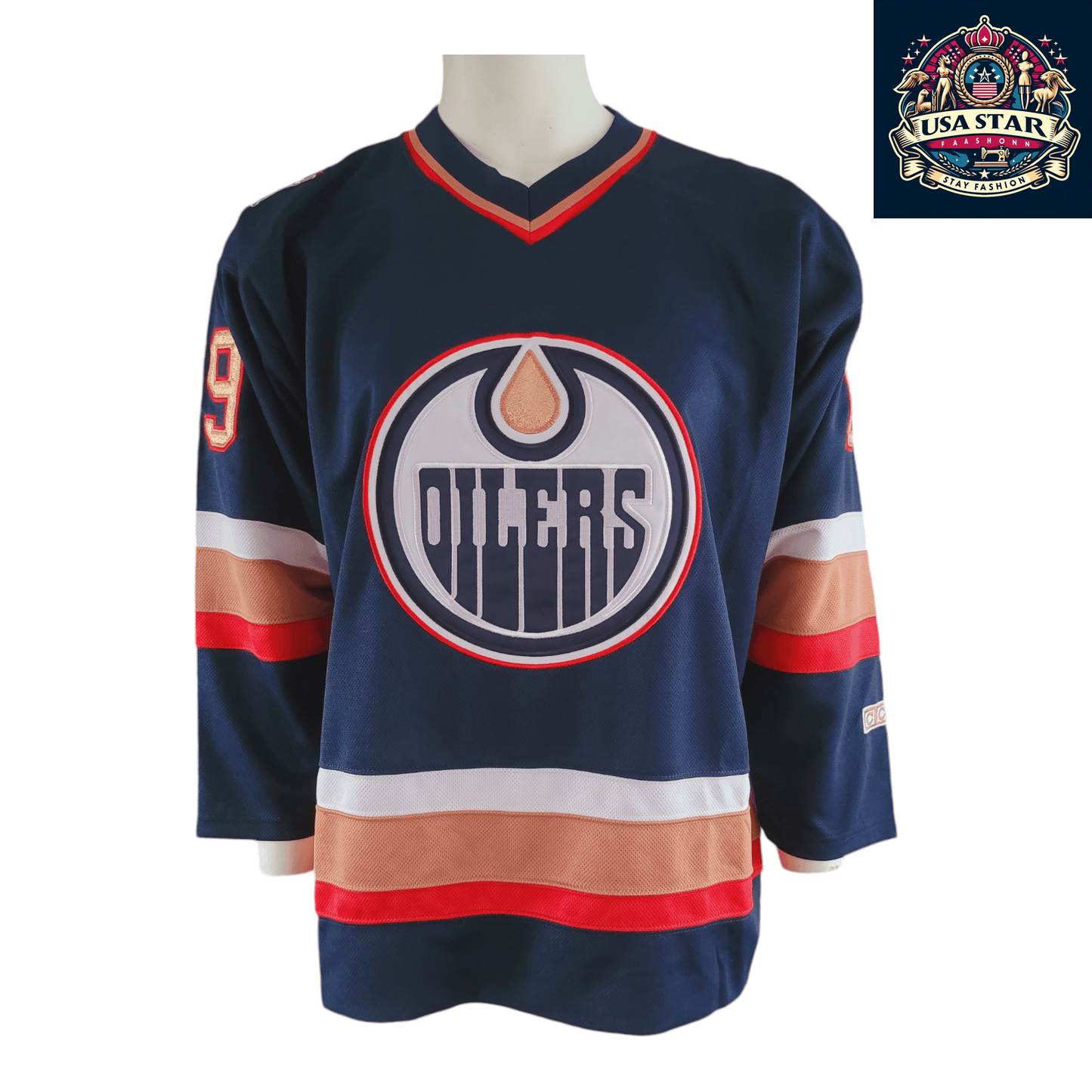 Edmonton Oilers Jersey Mike Comrie CCM #89 Adult Medium Lightweight Air-Knit Fabric - USASTARFASHION