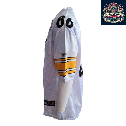 Pittsburgh Steelers Hines Ward Jersey 86 Sewn Reebok Men's Size 54 - Authentic Game Day Apparel - USASTARFASHION