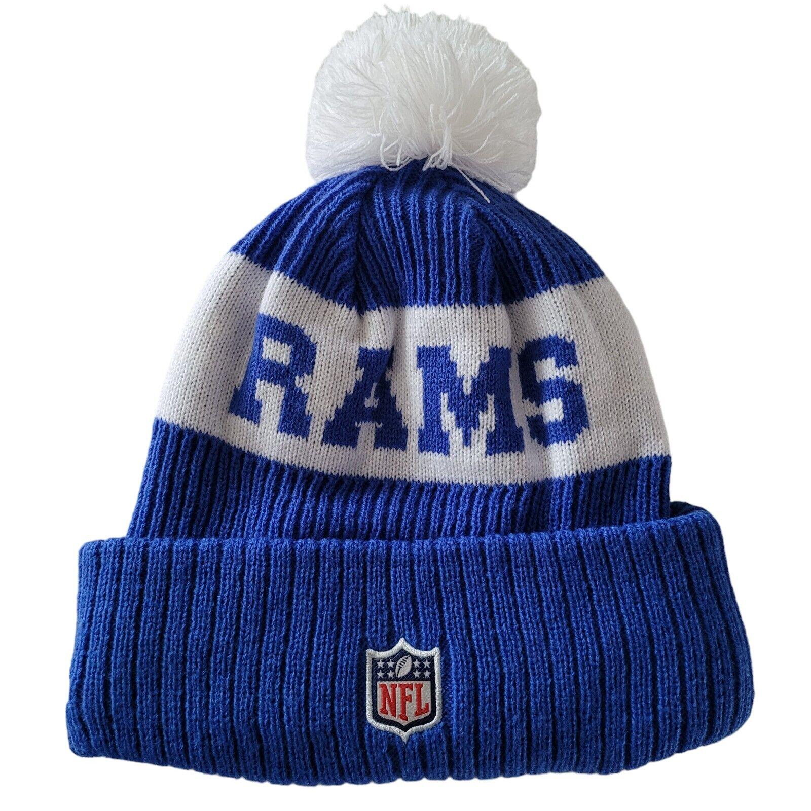 Los Angeles Rams New Era Beanie Hat: Acrylic, One Size Fits All-USASTARFASHION