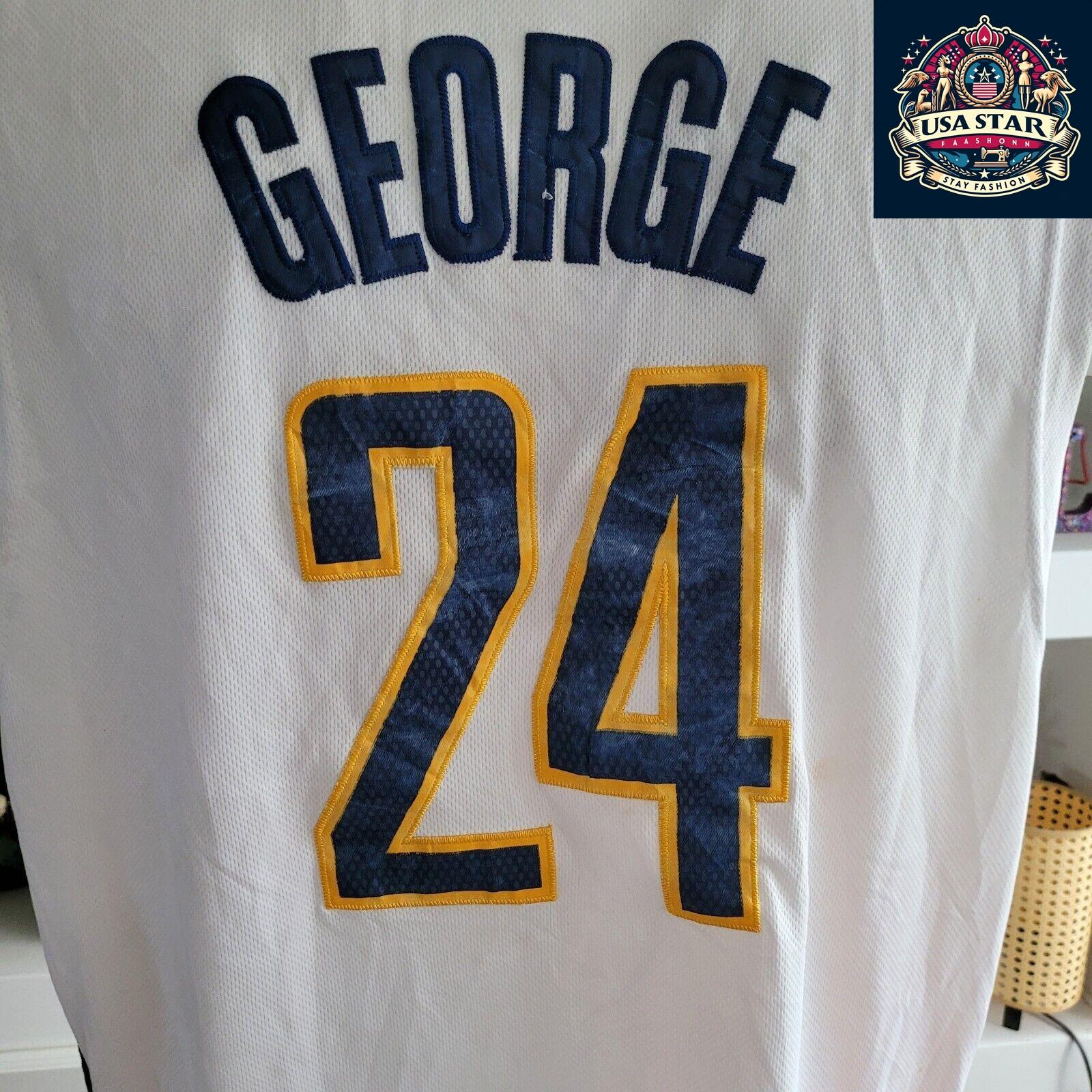 100% Authentic Adidas Indiana Pacers Jersey Size XXL Paul George #24 - Durable & Comfortable - USASTARFASHION