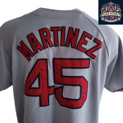 Pedro Martínez #45 Boston Red Sox Jersey XL - Majestic Authentic Vintage Baseball Shirt - USASTARFASHION