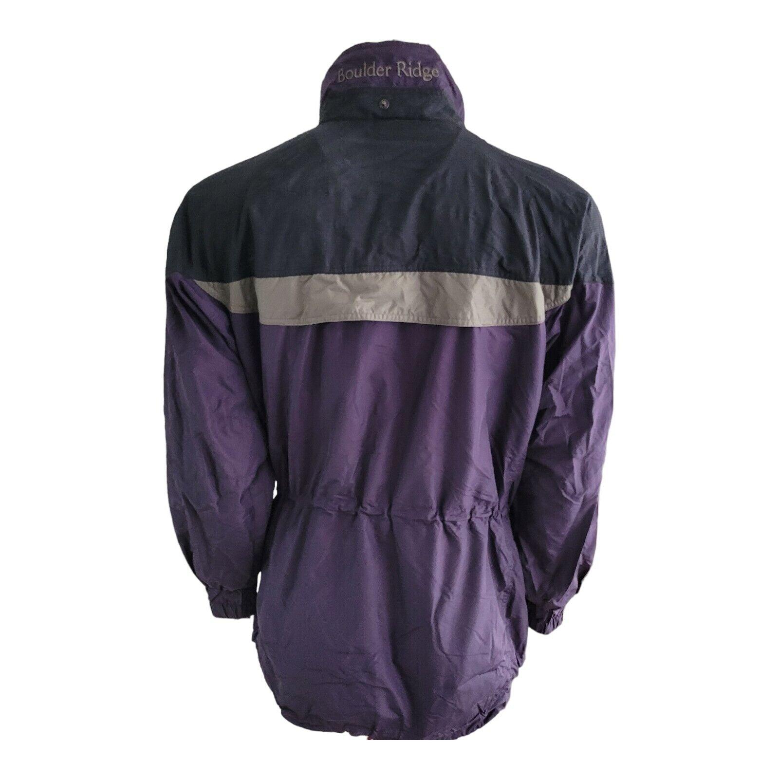 Columbia Boulder Ridge Women's Purple Jacket, Waterproof Nylon, Size M-USASTARFASHION