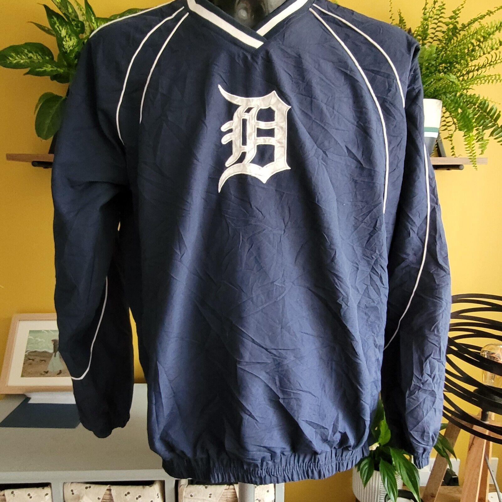 G-III APPAREL Detroit Tigers Size L Zipped Pullover Jacket-USASTARFASHION