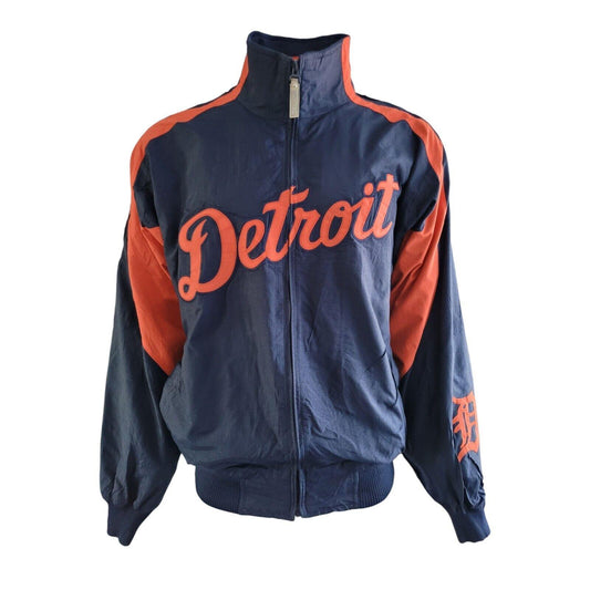 Detroit Tigers Majestic MLB Authentic Jacket with Detroit Logo, Large Size, & Secret Inside Pocket-USASTARFASHION