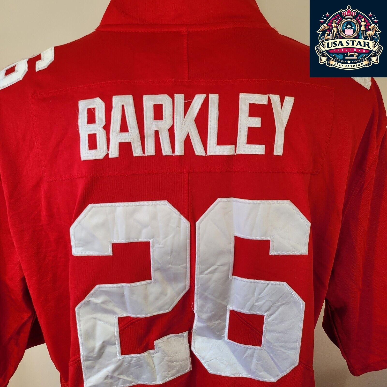 Saquon Barkley Jersey #26 New York Giants XL Red | Authentic NFL On-Field Design by Nike - USASTARFASHION