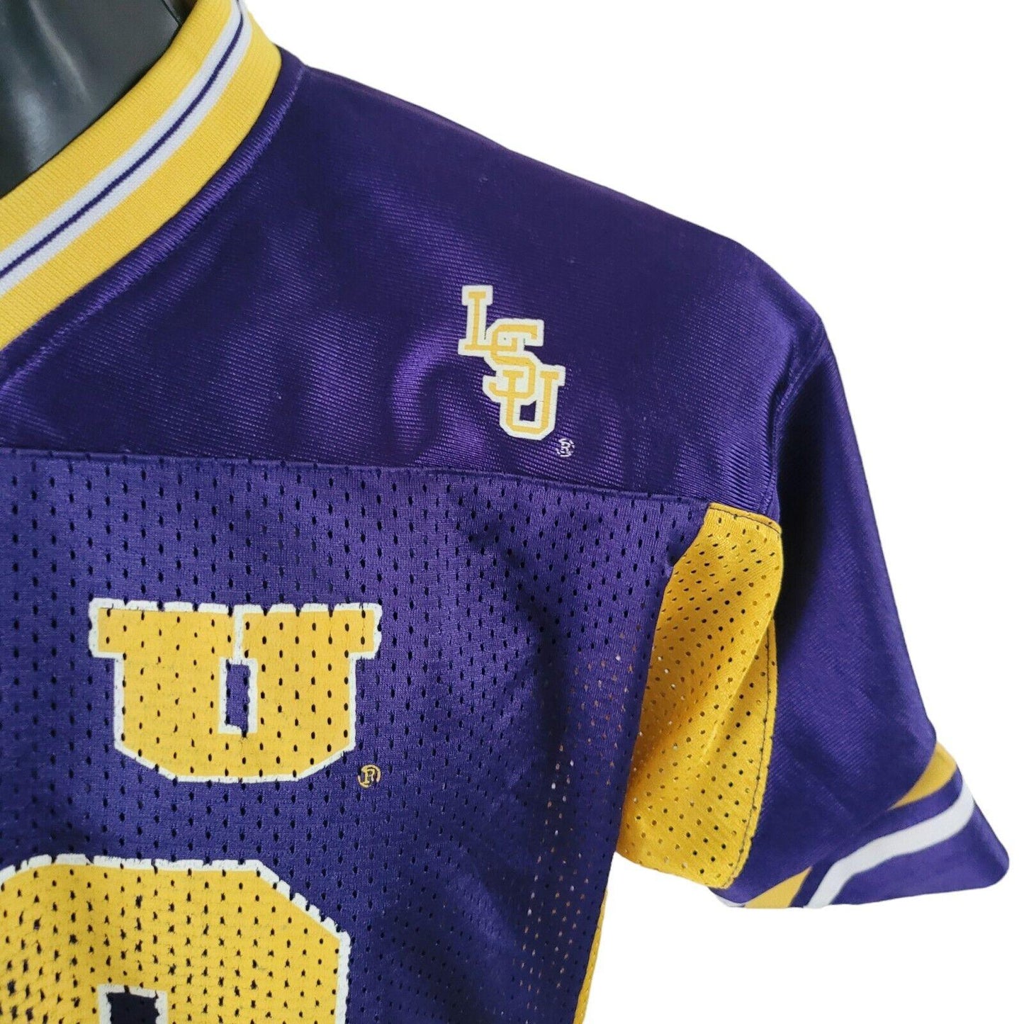 LSU Tigers Vintage Jersey in Vibrant Purple - Size S, Comfortable Jersey Fabric & Customizable-USASTARFASHION