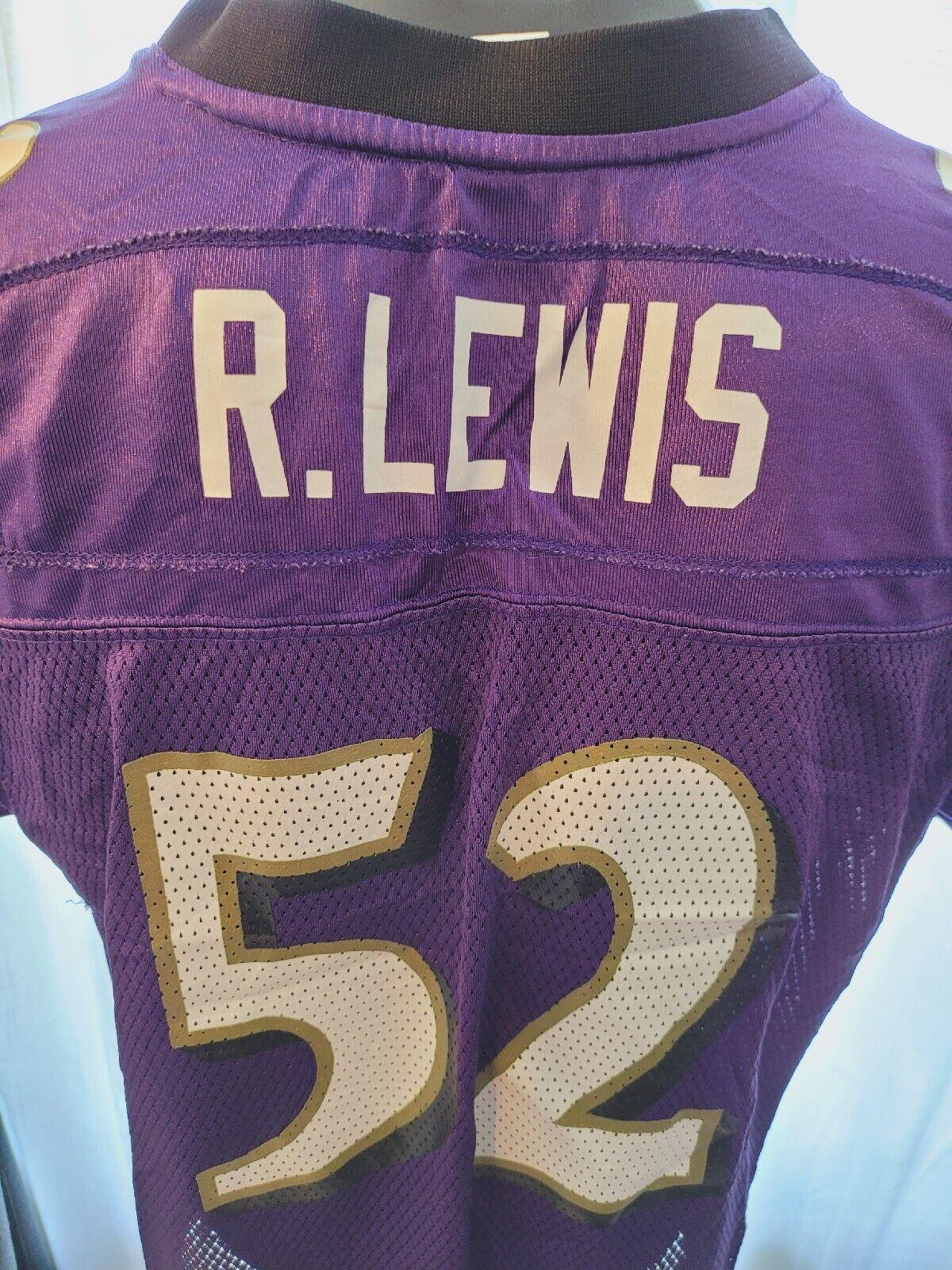 Reebok NFL #52 Ray Lewis Baltimore Ravens Youth XL Adult S Jersey-USASTARFASHION