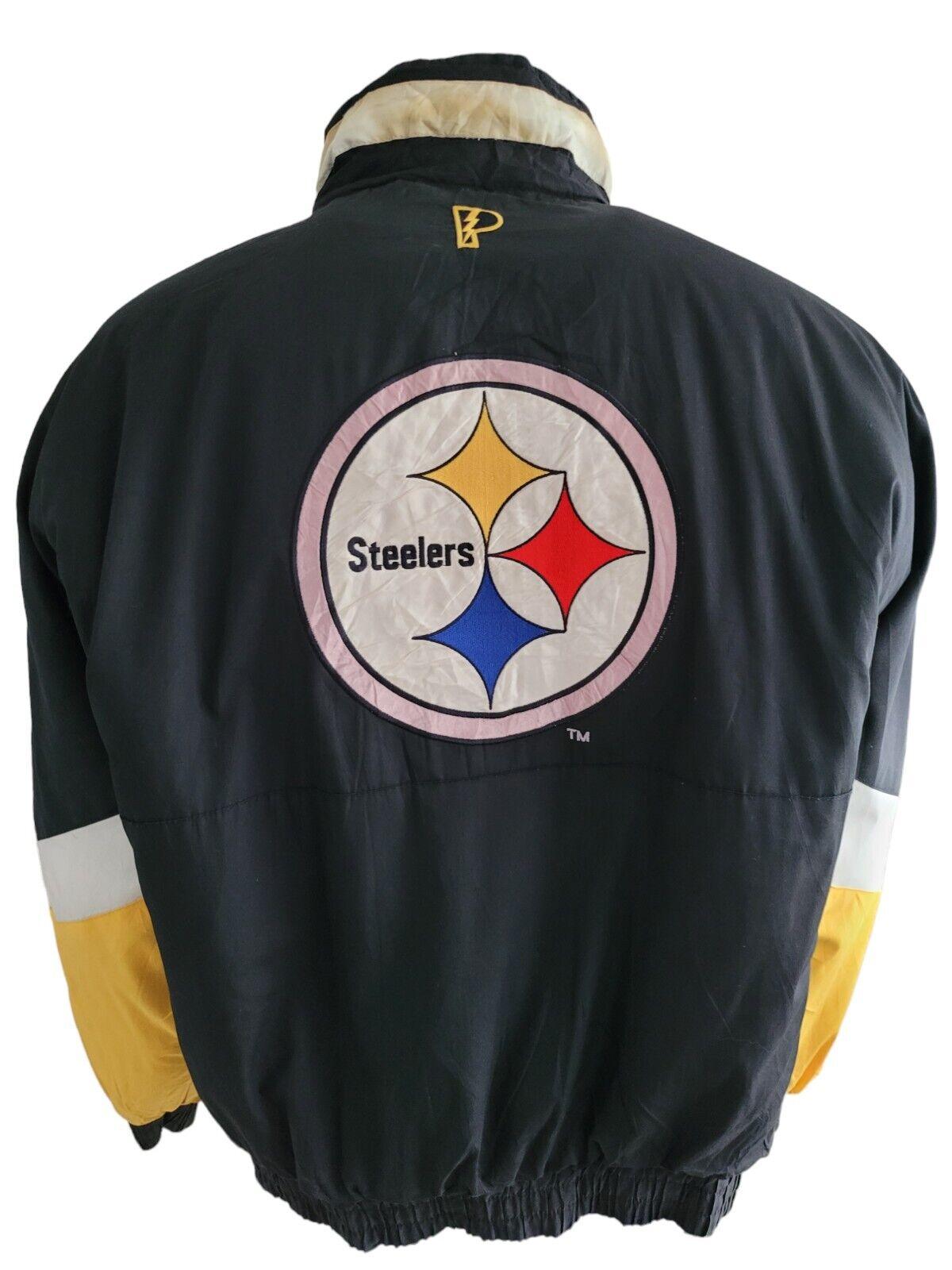 Vintage Pittsburgh Steelers Reversible NFL Puffer Jacket | XL | Made in USA-USASTARFASHION