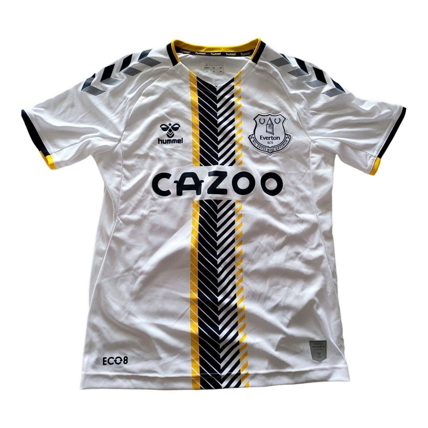 Everton FC Hummel Third Shirt Y2XL Doucouré 16 White - Official Merchandise-USASTARFASHION