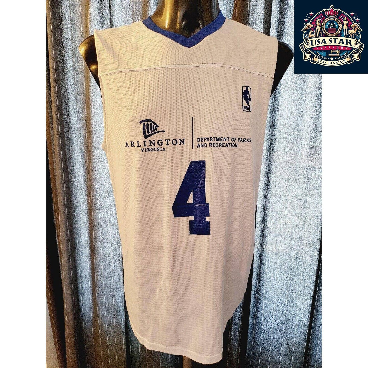 NBA JR Wizard Jersey #4 Reversible Vest for Kids | Stylish Comfort & Team Spirit - USASTARFASHION