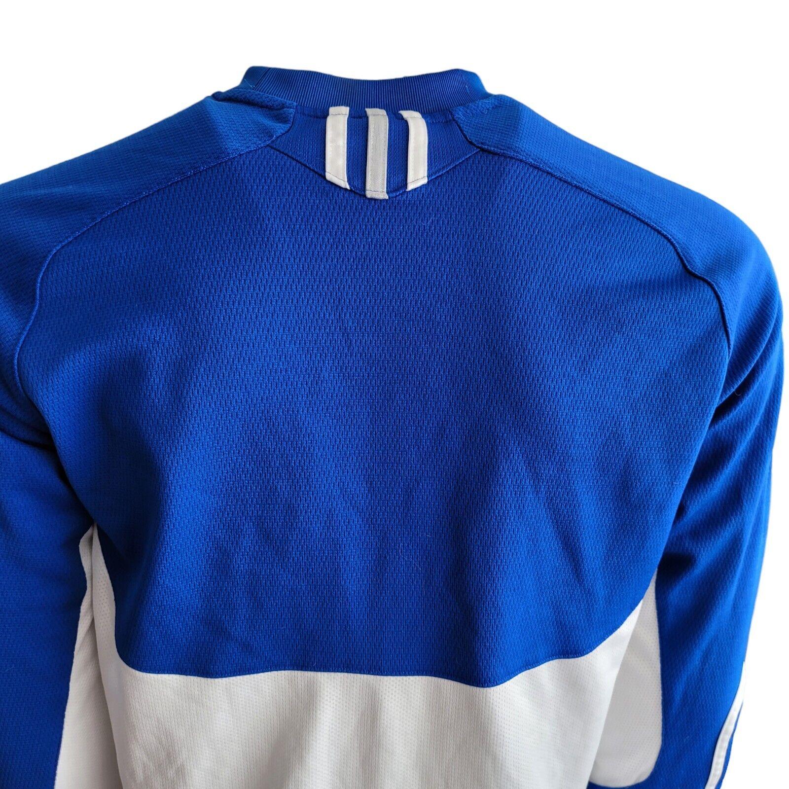 Adidas Algonquin Thunder Blue LS Jersey - Size M - Climalite Moisture-Wicking Fabric-USASTARFASHION