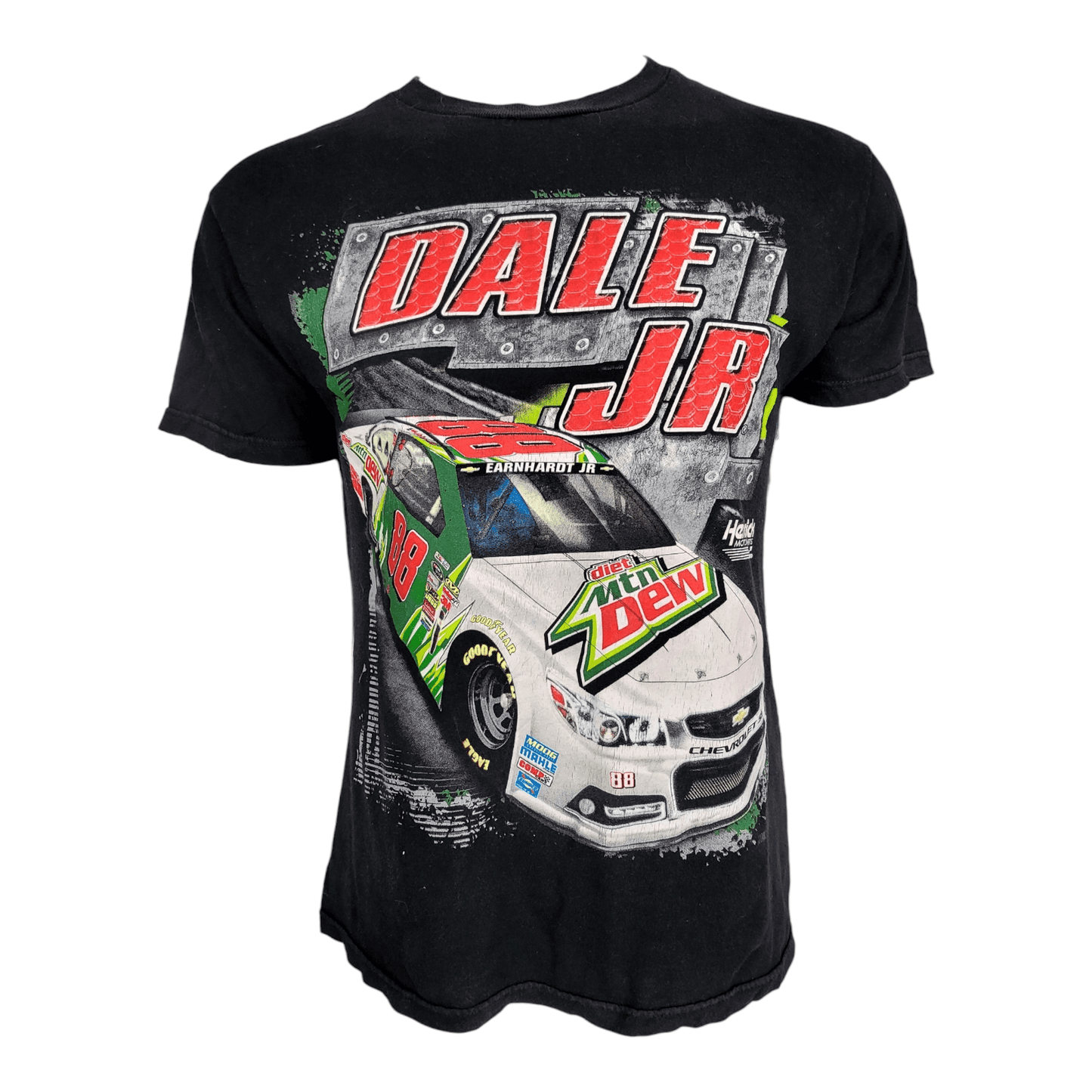 Dale Jr. 88 NASCAR Graphic Tee, XL, Black, Racing Car T-Shirt