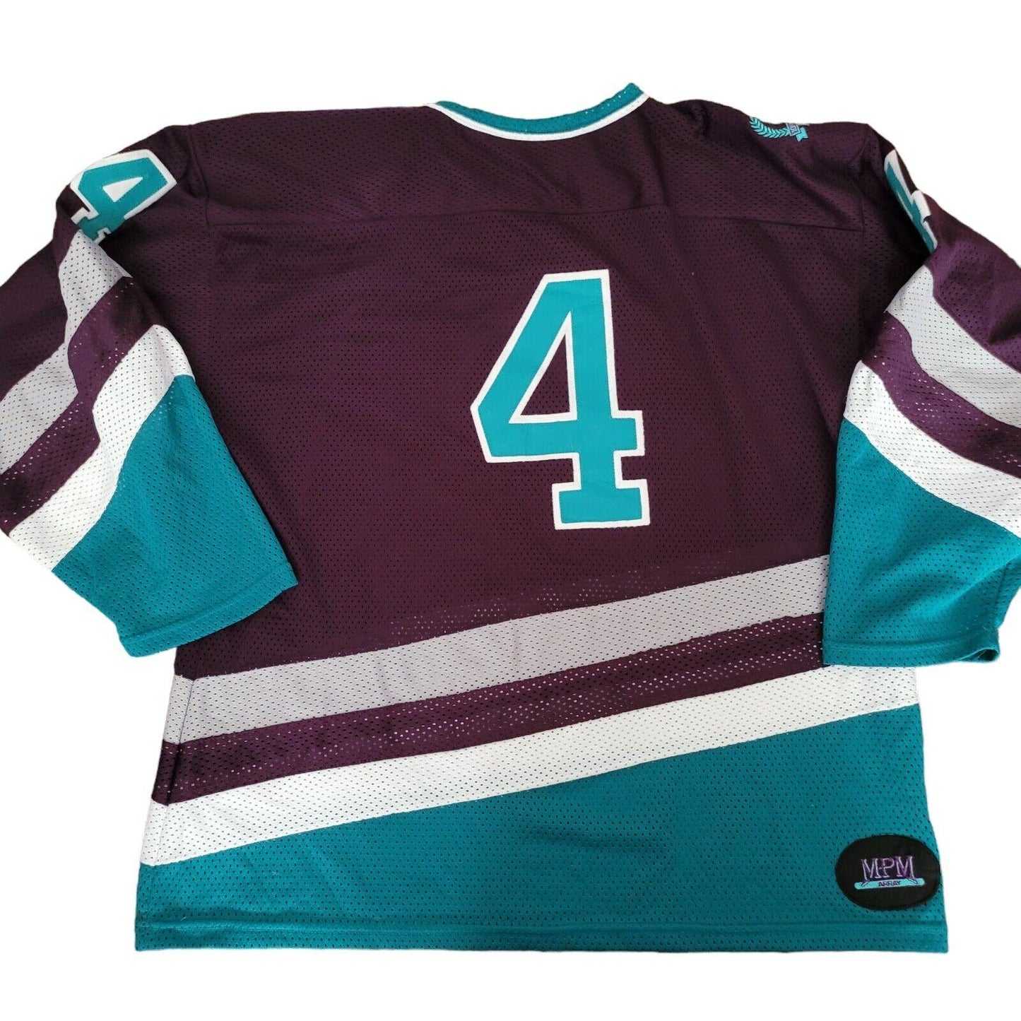 Vintage MPM Array #4 Hockey Jersey 10th Anniv. Ed. - Purple Teal XL Men's-USASTARFASHION