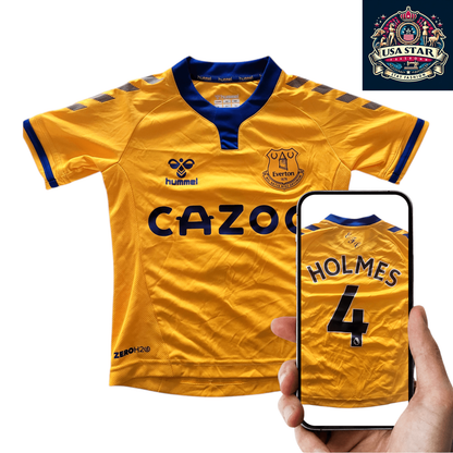 Everton FC Youth Jersey 2021-2022 #4 Holmes Hummel Cazoo - Size 6Y/116cm, Stylish & Comfortable - USASTARFASHION