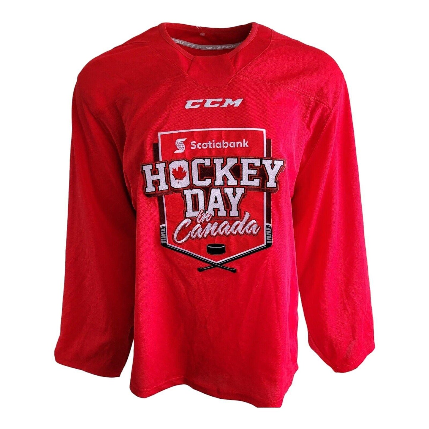 Hockey Day in Canada Jersey by CCM Adult Size M - SCOTIABANK Logo-USASTARFASHION