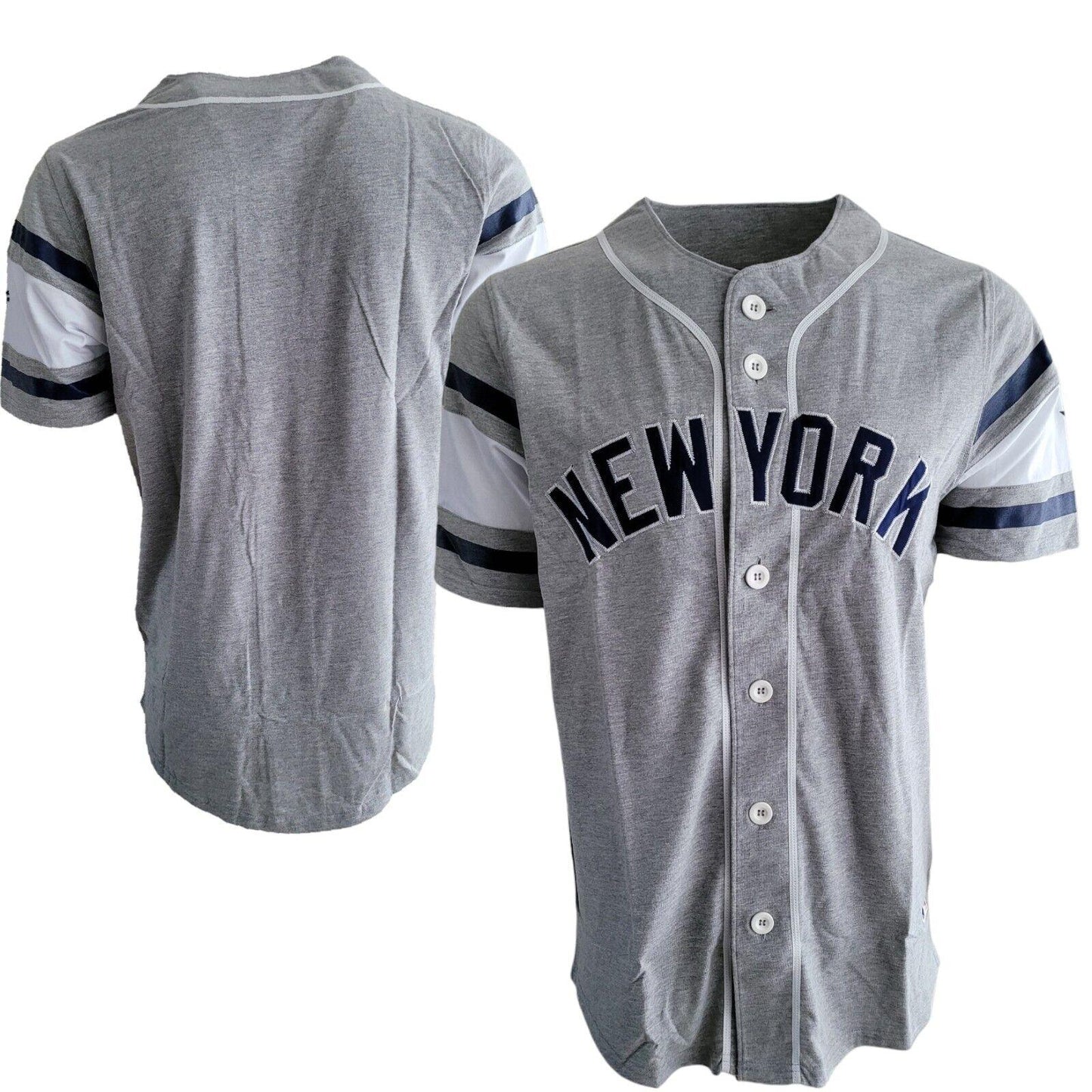 New York Yankees Fanatics Baseball Jersey in Grey - Size Large-USASTARFASHION