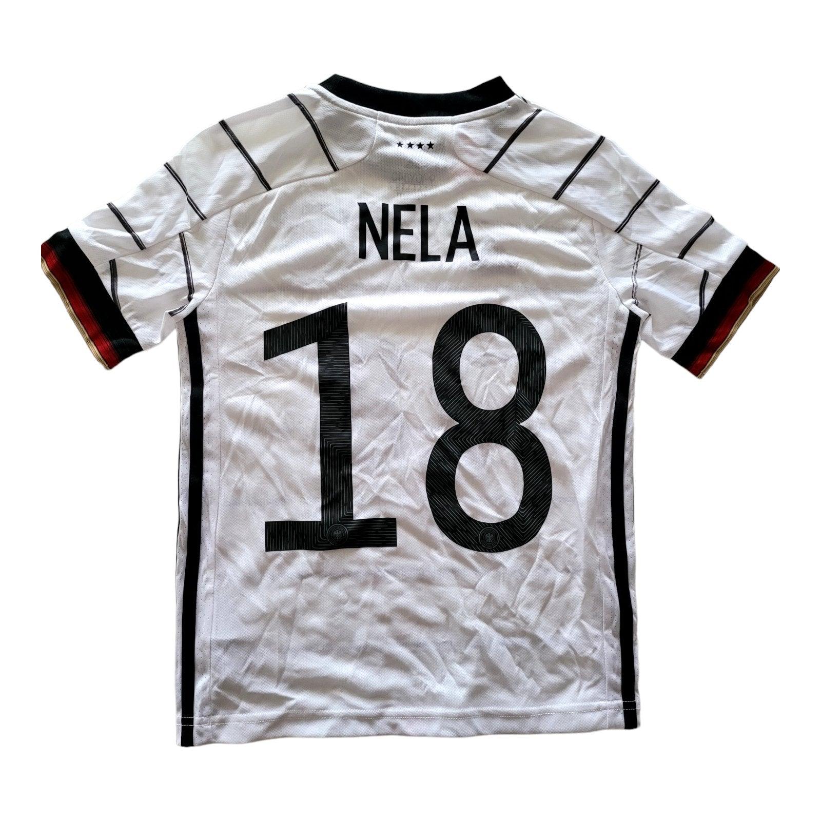 Germany National Team 2021 Home Shirt by Adidas - Youth Size 9-10Y/140 - Nela #1-USASTARFASHION