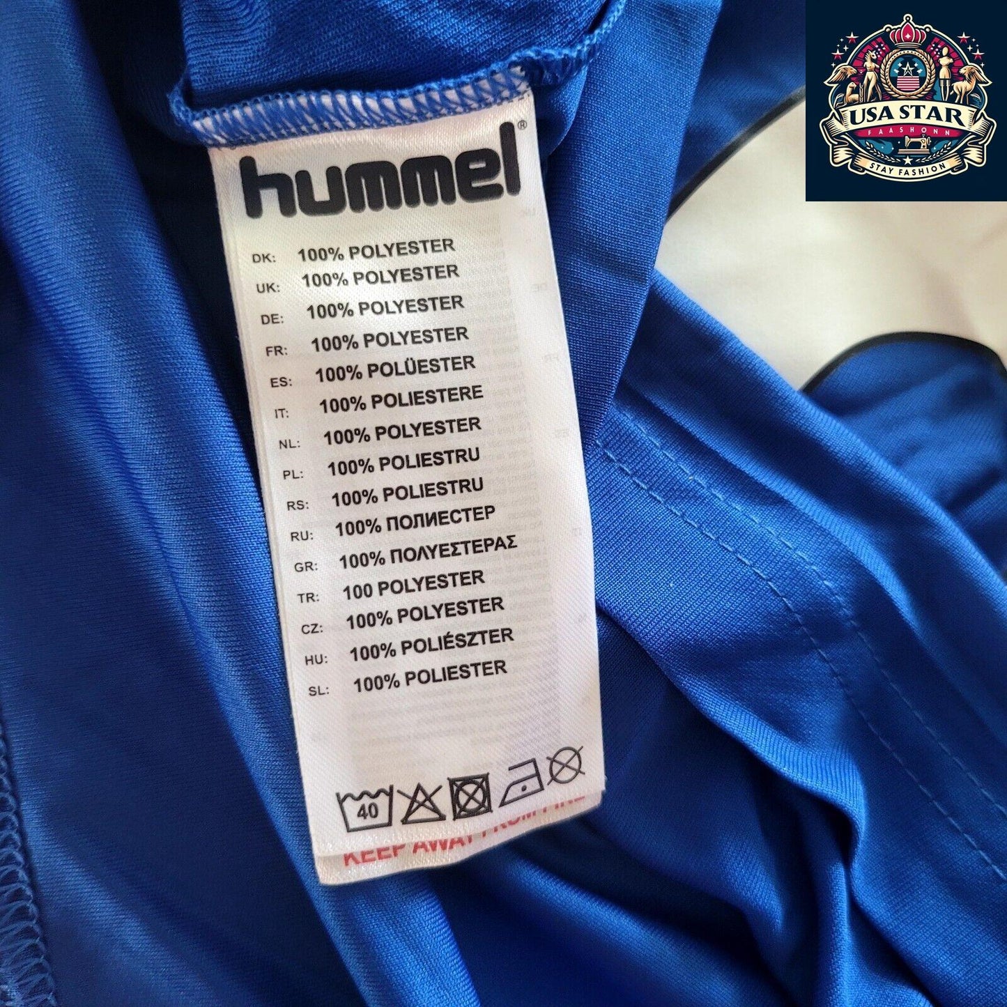 Everton Kids Jersey Hummel Mia #6 - 100% Polyester, Comfortable, Lightweight Design - USASTARFASHION