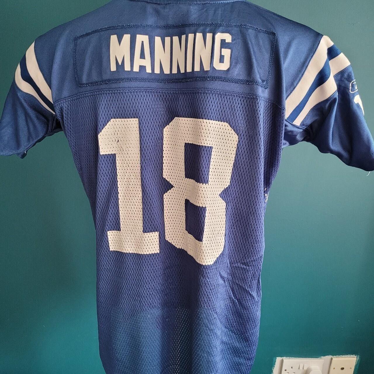 NFL Reebok Manning l.Colt’s 18 Authentic Youth Jersey XL 18-20-USASTARFASHION