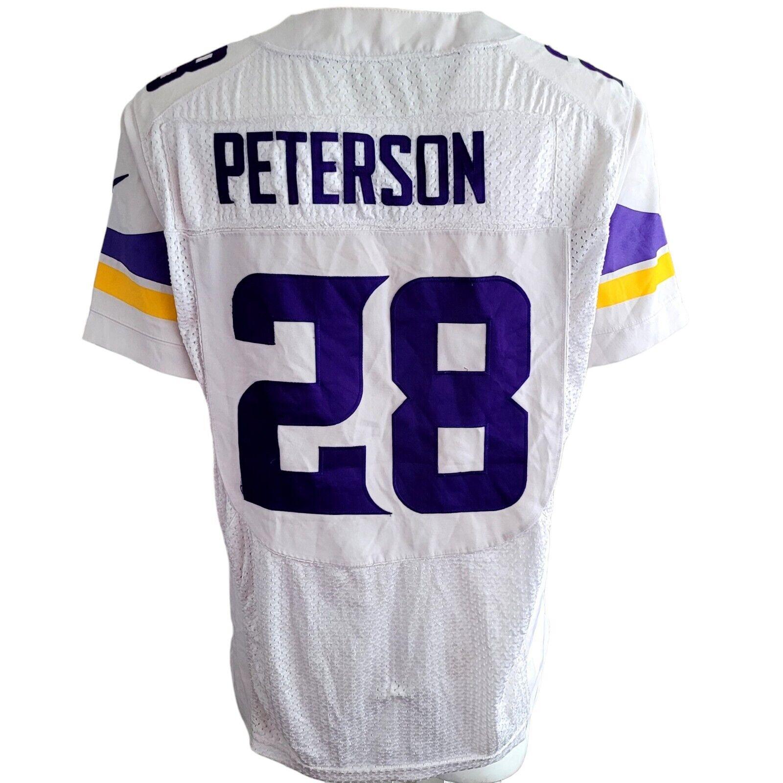 NIKE NFL Minnesota Vikings #28 Peterson Jersey Size 40 - Authentic On Field Football Gear-USASTARFASHION