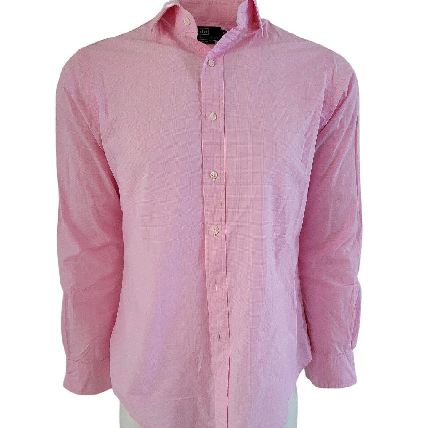 Ralph Lauren Custom Fit Shirt 15 1/2 39 Large - Tailored Comfort & Timeless Style-USASTARFASHION