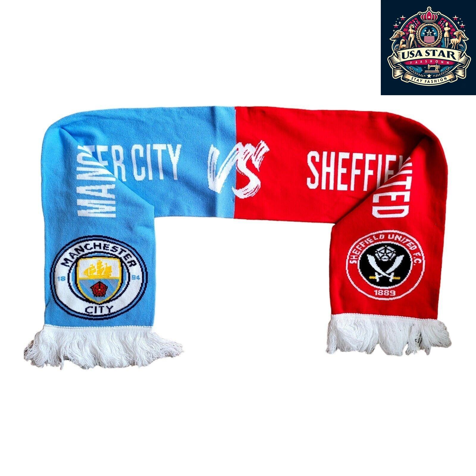 Sheffield United Scarf Vs Manchester City FA Cup Semi-Final Wembley 2023 Collector's Item - USASTARFASHION