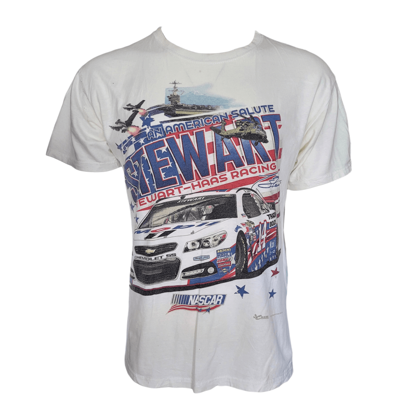 Tony Stewart #14 NASCAR T-Shirt Large Chase Authentics Stewart-Haas Racing Ameri