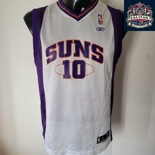 Leandro Barbosa Jersey #10 Phoenix Suns Reebok - Size L, Authentic Sports Apparel, Used Condition - USASTARFASHION