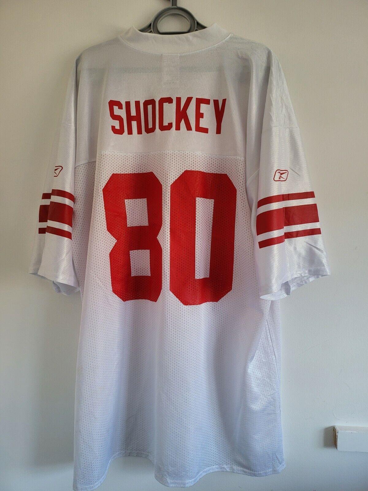 Reebok NFL New York Giants Jeremy Shockey #80 XL Jersey - Official Merchandise-USASTARFASHION