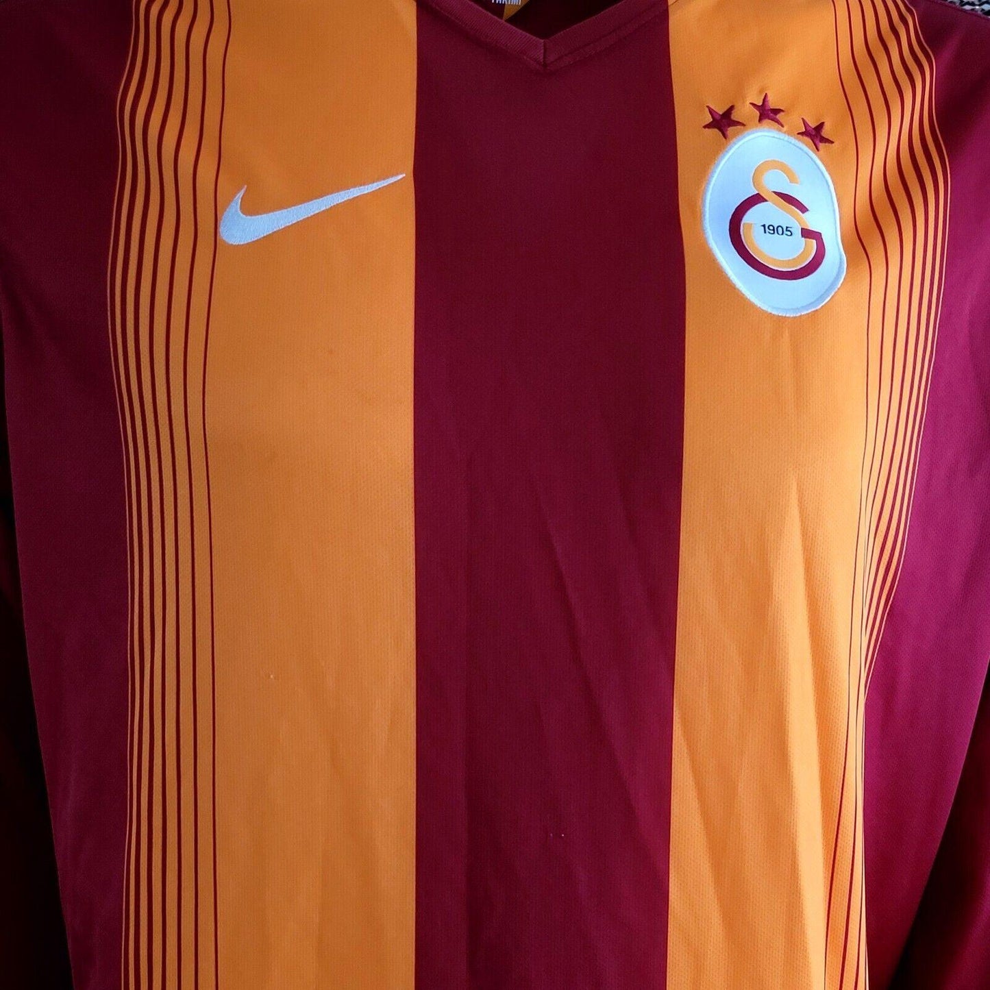 Galatasaray 2014 Home Football Jersey L/S - Adult XXL, Nike Dryfit-USASTARFASHION