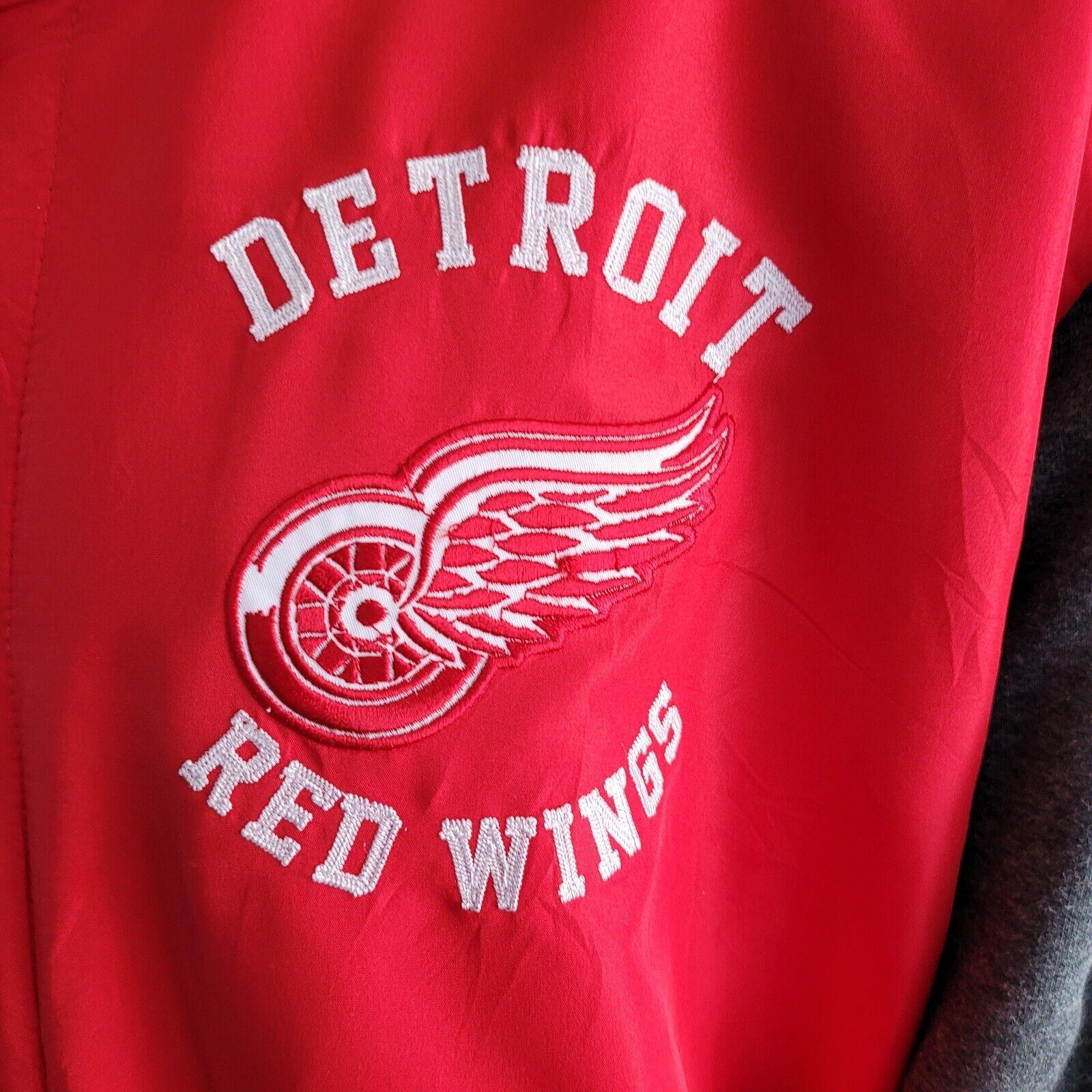 G-III APPAREL Detroit Red Wings Varsity Jacket in 4XL, Premium Quality-USASTARFASHION