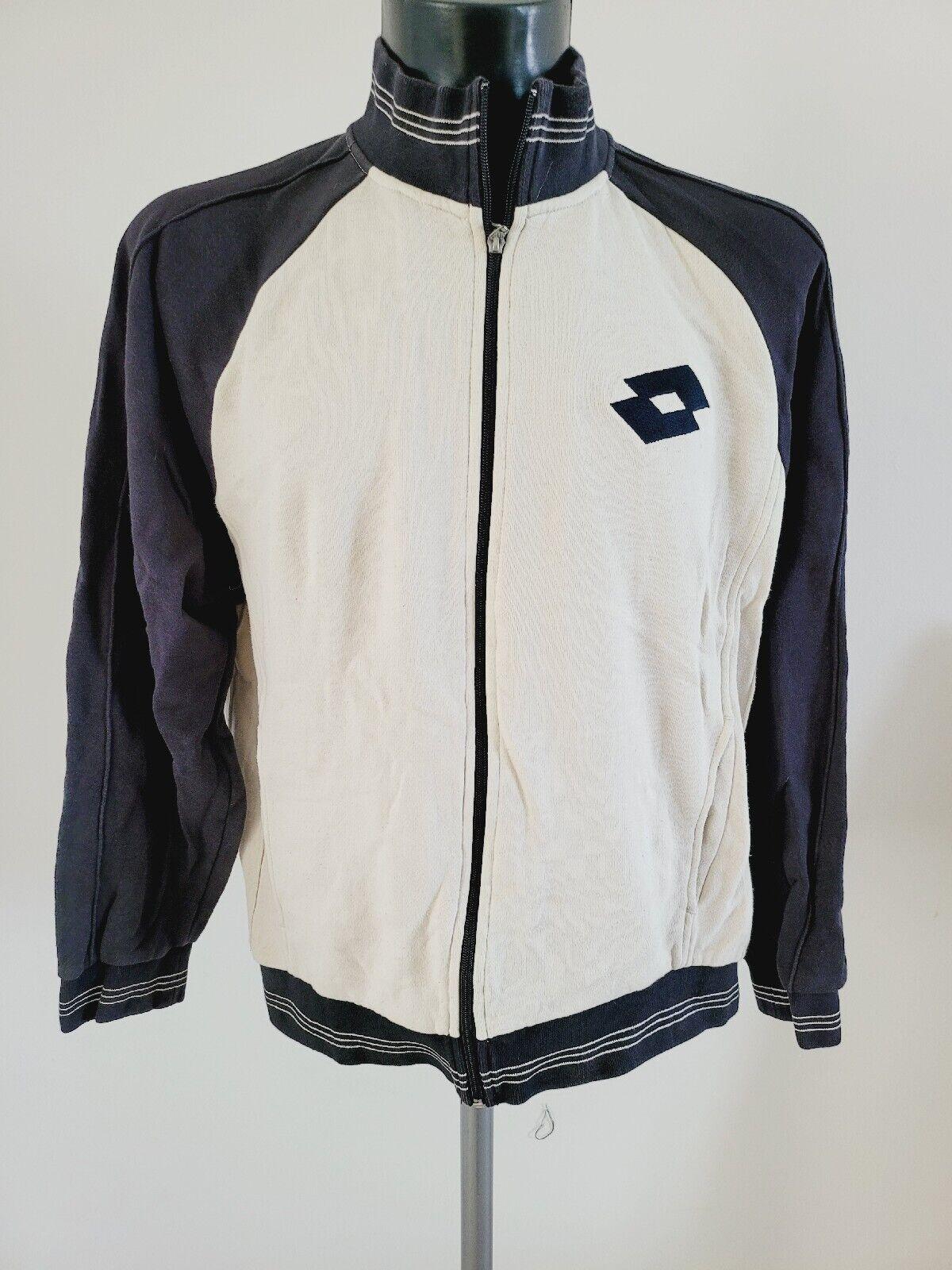 LOTTO Vintage Tracksuit Top | M/L | 44" Chest, Stylish Cozy Fit-USASTARFASHION