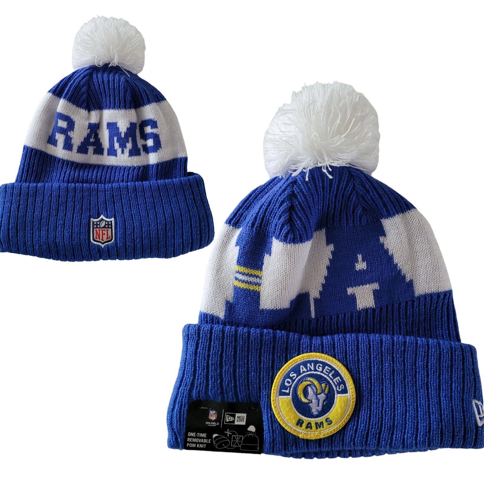 Los Angeles Rams New Era Beanie Hat: Acrylic, One Size Fits All-USASTARFASHION