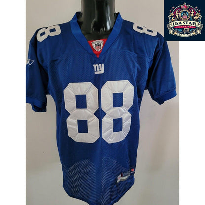 Hakeem Nicks New York Giants Jersey Reebok Size 48 M Vintage Blue Red Authentic Merchandise - USASTARFASHION