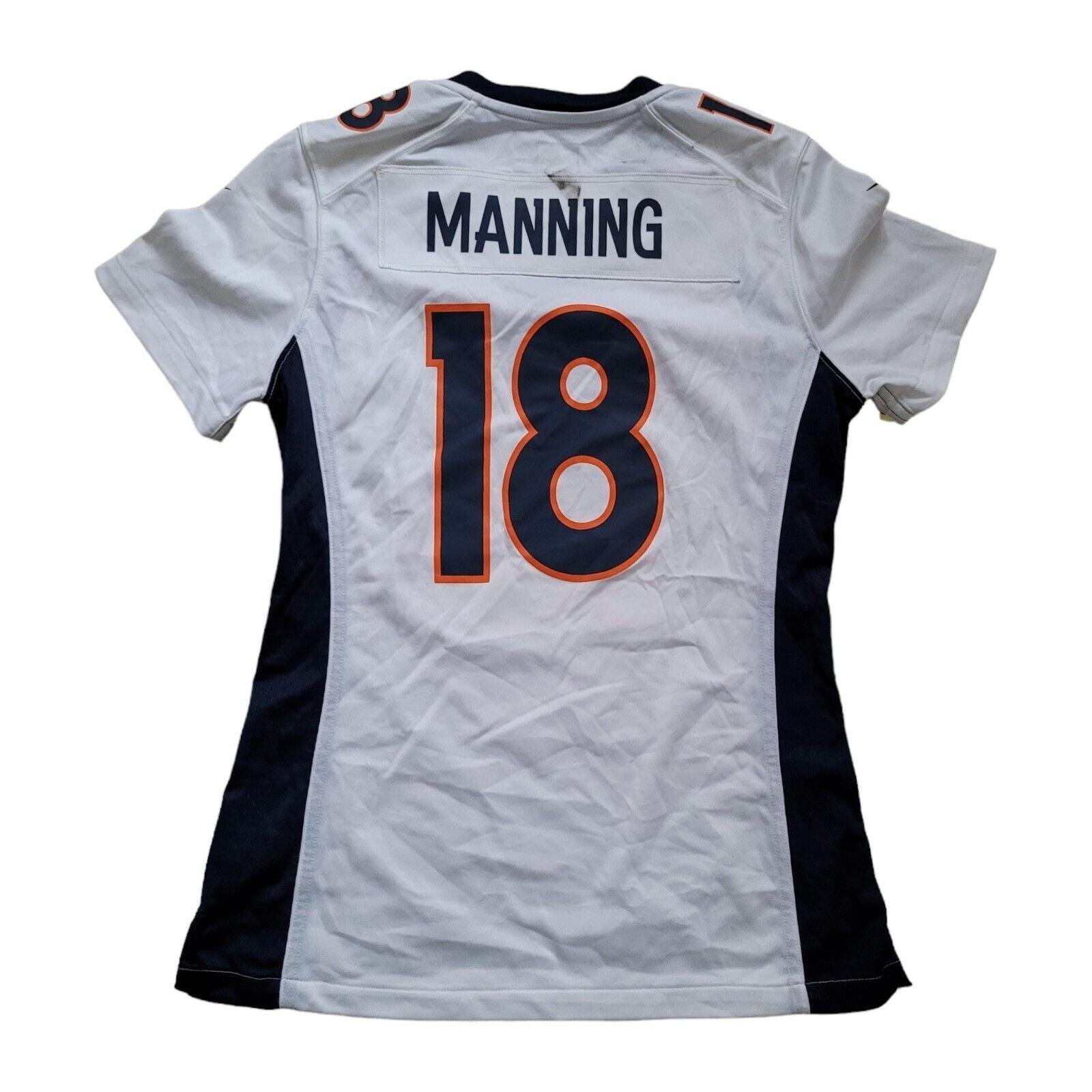 NFL Denver Broncos Peyton Manning #18 Women's Game Jersey - Size S-USASTARFASHION