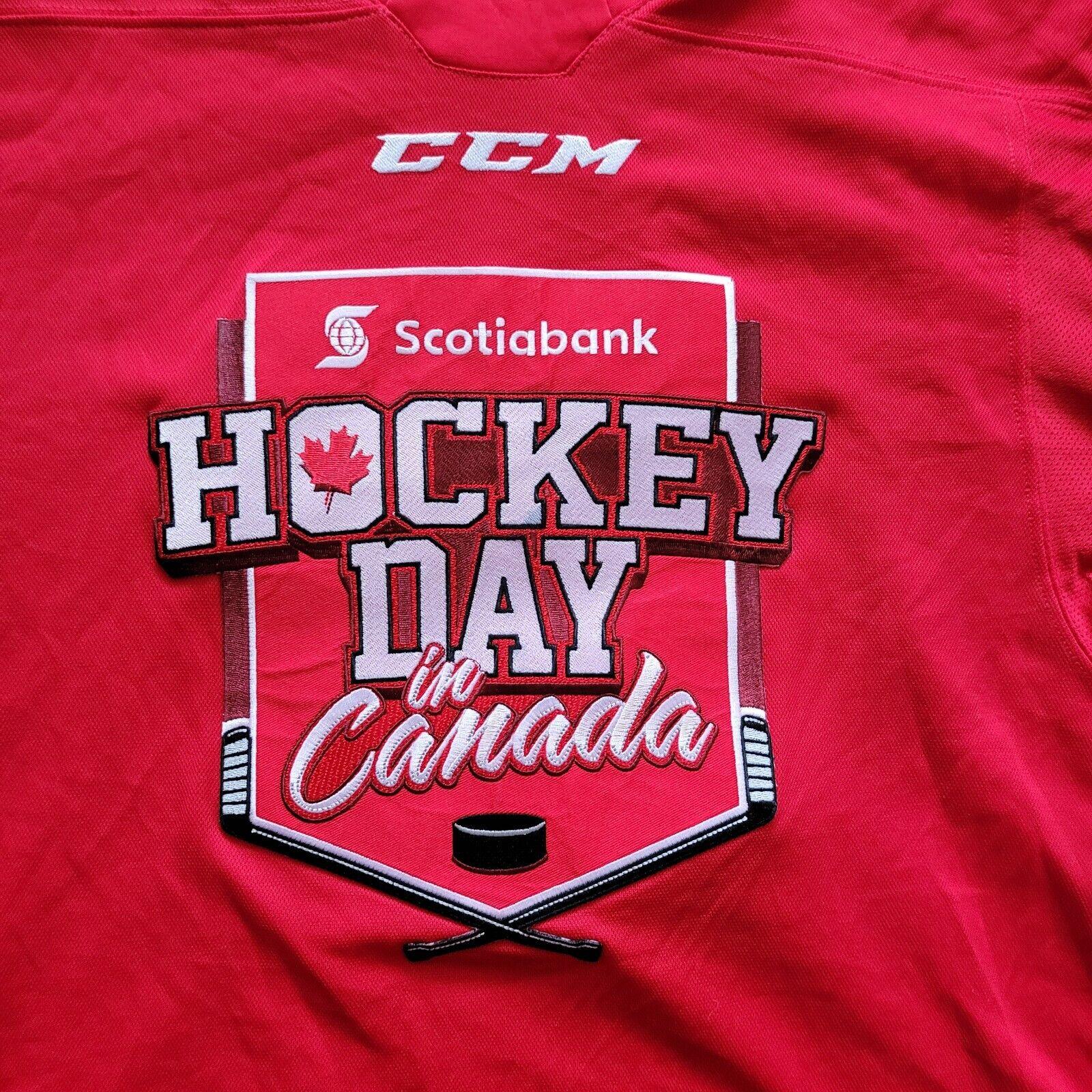 Hockey Day in Canada Jersey by CCM Adult Size M - SCOTIABANK Logo-USASTARFASHION