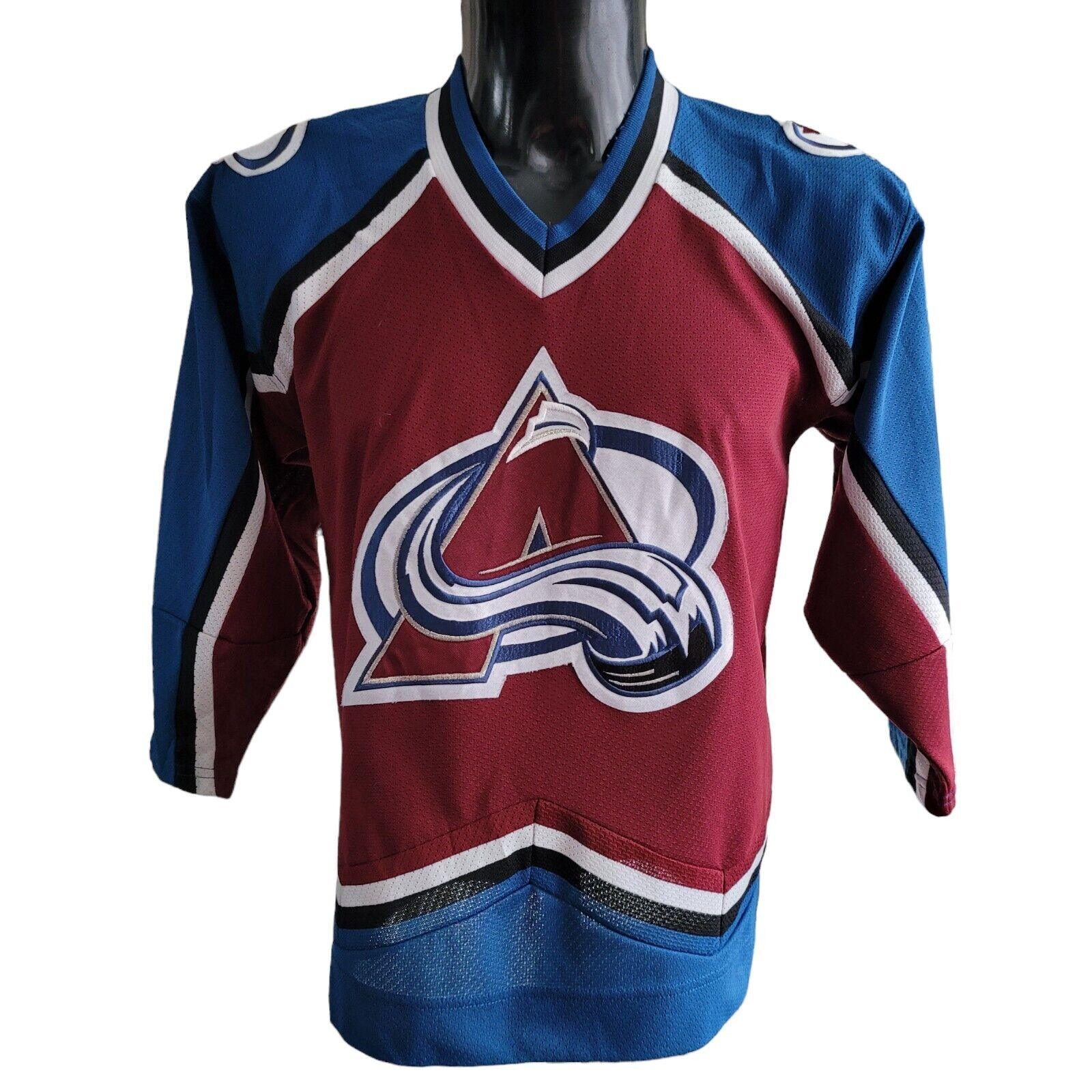 NHL Colorado Avalanche Vintage 90s Hockey Shirt Youth L/XL-USASTARFASHION