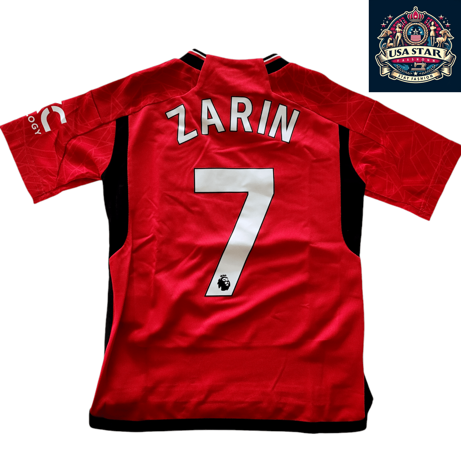 Manchester United Youth Jersey 2023-2024 Home Size 7-8Y with AEROREADY Technology, Model Zarin 7 - USASTARFASHION