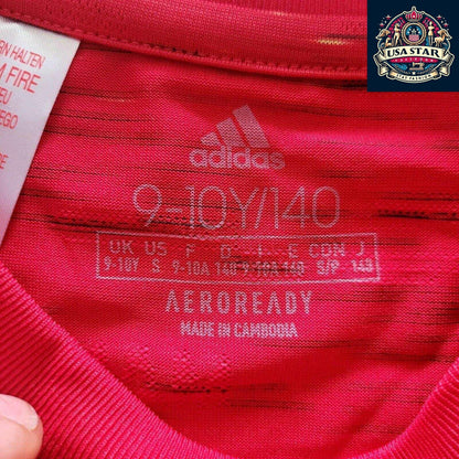 Adidas 2020/21 Manchester United Home Jersey Youth Small Custom "Healy" #14 AEROREADY - USASTARFASHION