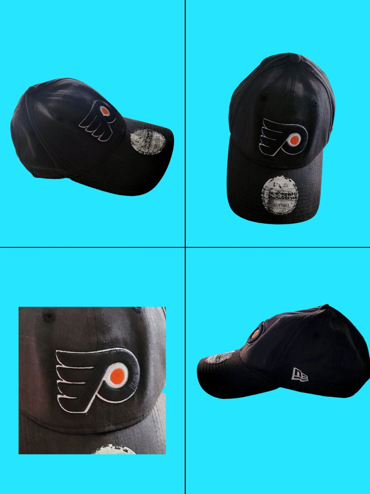 New Era 9FORTY NHL Philadelphia Flyers Adjustable Cap Black One Size Fits Most