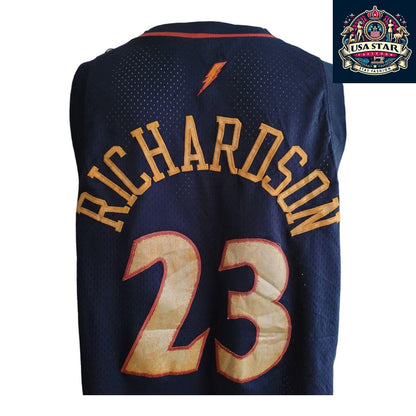 90's Jason Richardson #23 Golden State Warriors Nike Jersey XL - Vintage Sports Apparel in Navy - USASTARFASHION