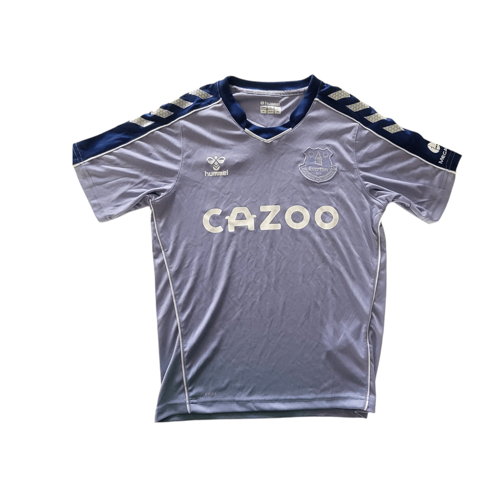 Hummel Everton FC 21/22 Kids Jersey - YM/12Y 152 cm - BEECOOL Technology - Grey