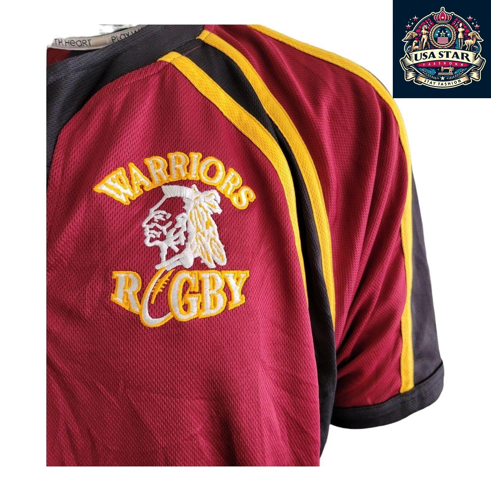 LionHeart Warriors Rugby Jersey Adult Size XL #19 - Breathable Fabric, Iconic Design for Fans - USASTARFASHION