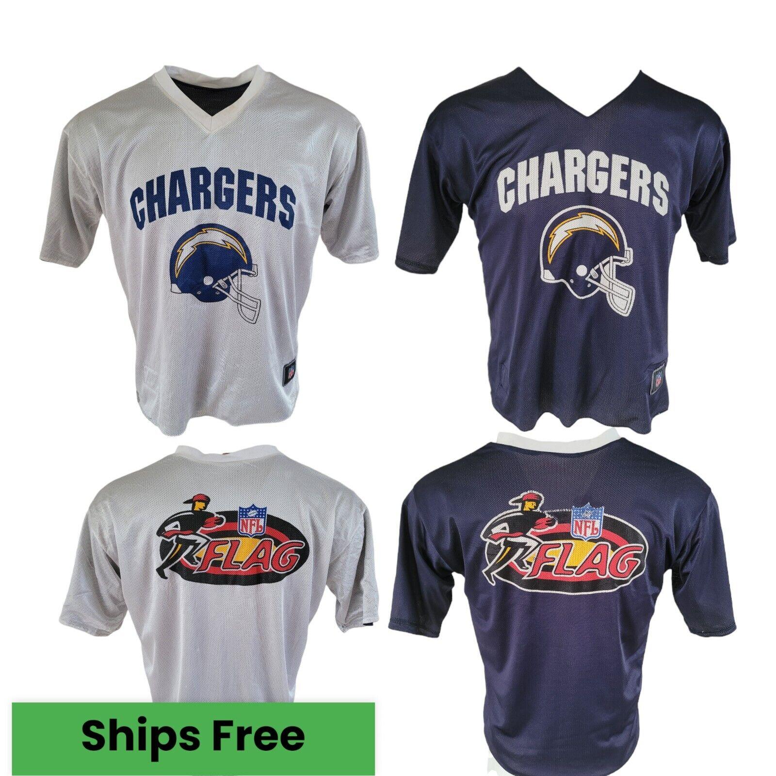 Los Angeles Chargers Reversible Flag Football Jersey - Size M, Premium Quality-USASTARFASHION