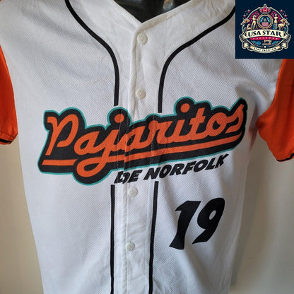 Youth XL Adult S Baseball Jersey - Comfortable Pajaritos Pepsi Design for Sports & Casual Wear - USASTARFASHION