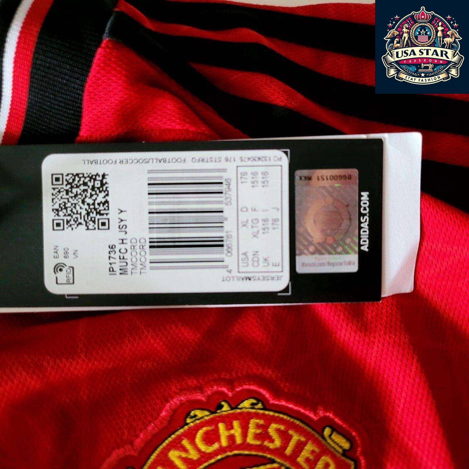 Adidas Manchester United Jersey 2023/24 Youth XL 15-16 Years Red Aeroready Sustainable Design - USASTARFASHION