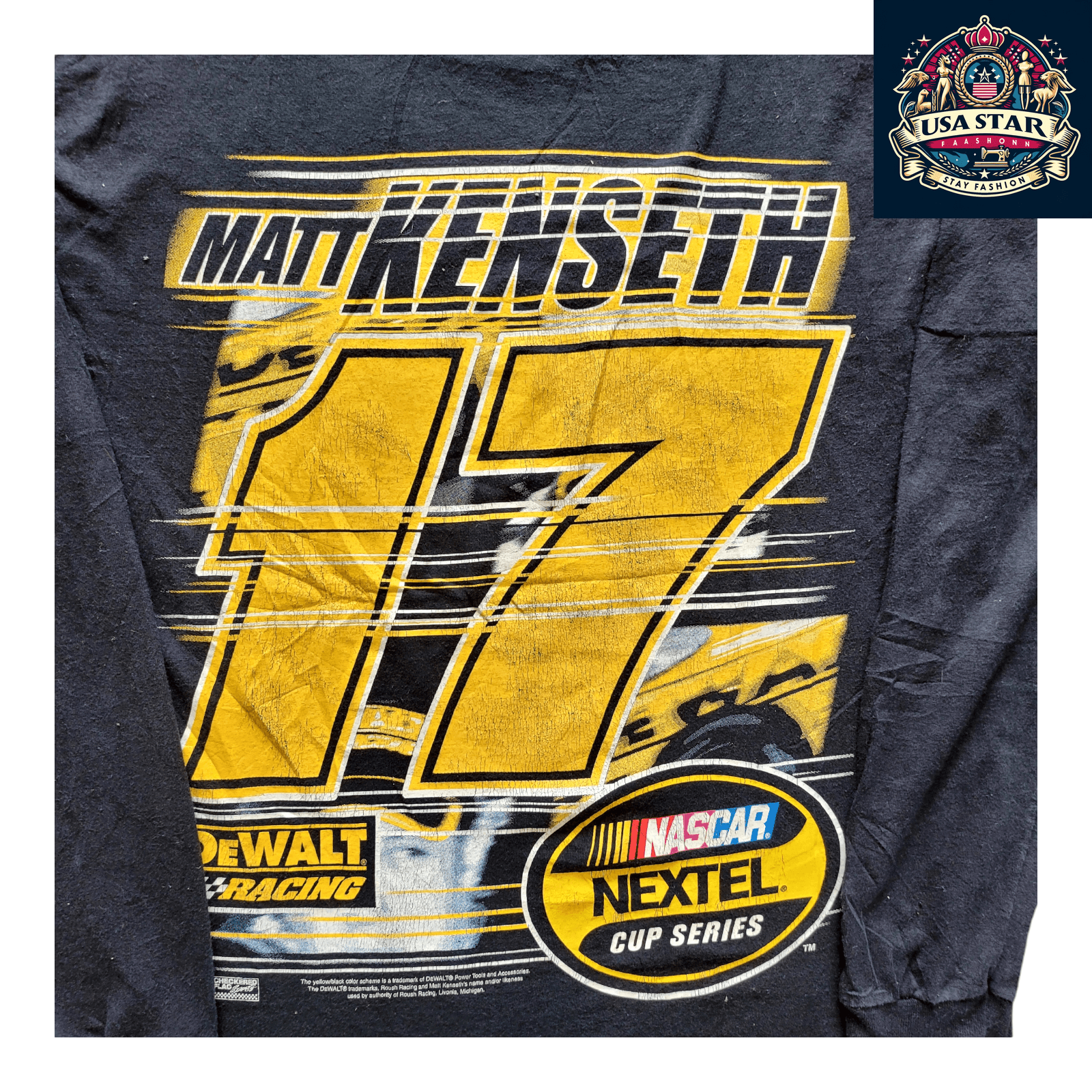 Matt Kenseth T-Shirt #17 Long-Sleeve Gildan Tee for Racing Fans - Stylish Black Graphic Design - USASTARFASHION