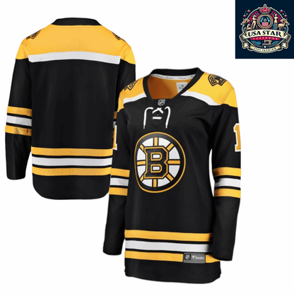 Boston Bruins Women's Jersey 2017 Breakaway Home 3XL - Modern Fit, Moisture-Wicking Fabric - USASTARFASHION