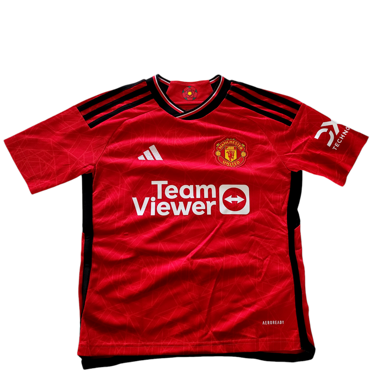 Adidas Manchester United 2023/24 Home Jersey for Kids, Size 9-10 Years, Apolloni - USASTARFASHION