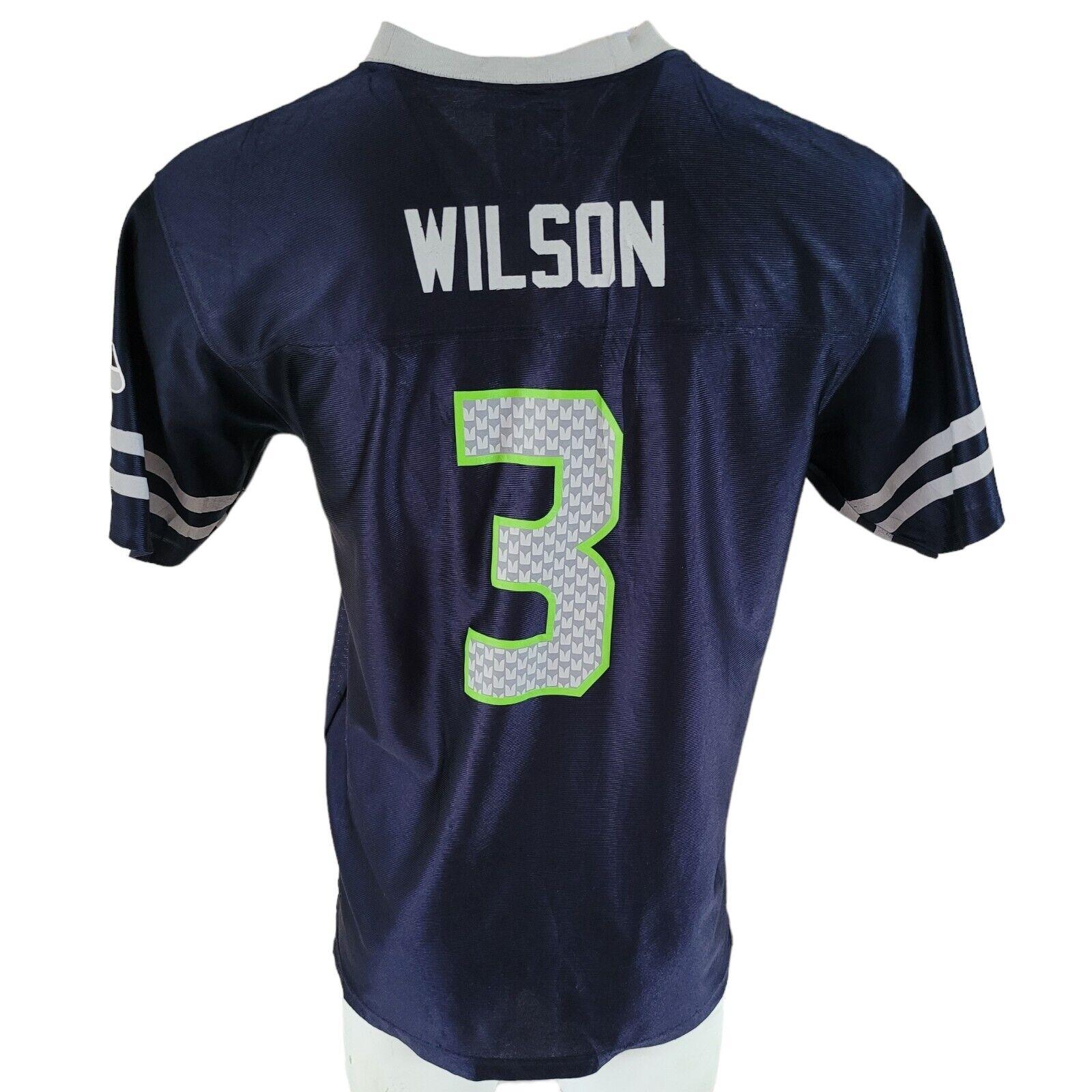 Seattle Seahawks #3 Wilson Jersey - Youth XXL (18-20) / Adult S-USASTARFASHION